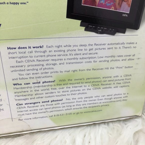 Ceiva Digital Photo receiver - Picture 3 of 6